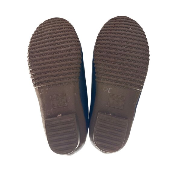 Sporto Duck Lace Up Boots Leather Tan Navy Faux Fur Lined Waterproof Zip Size 7 - Picture 3 of 8